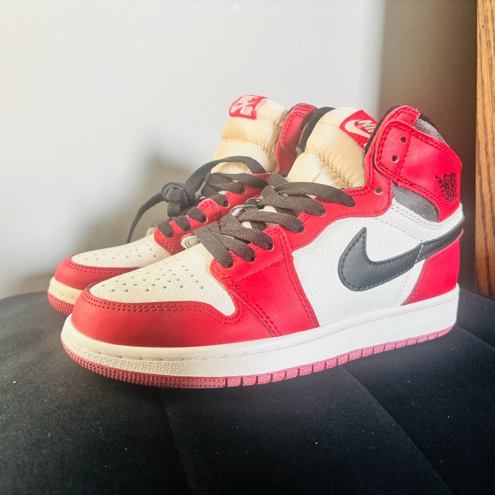 Nike Red and White Chicago Lost and Found